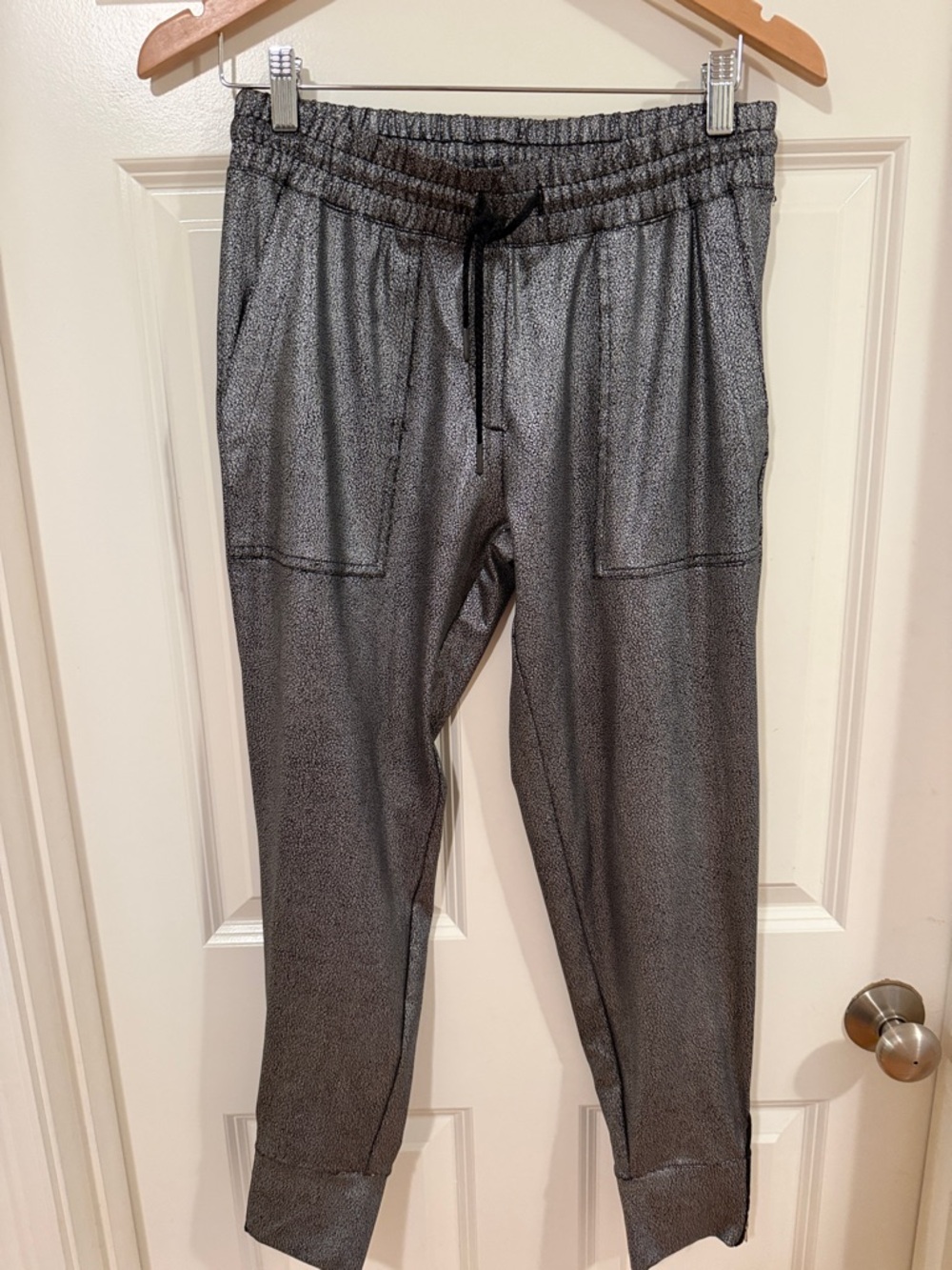 Woman’s  Six-Fifty Silver Metallic Joggers